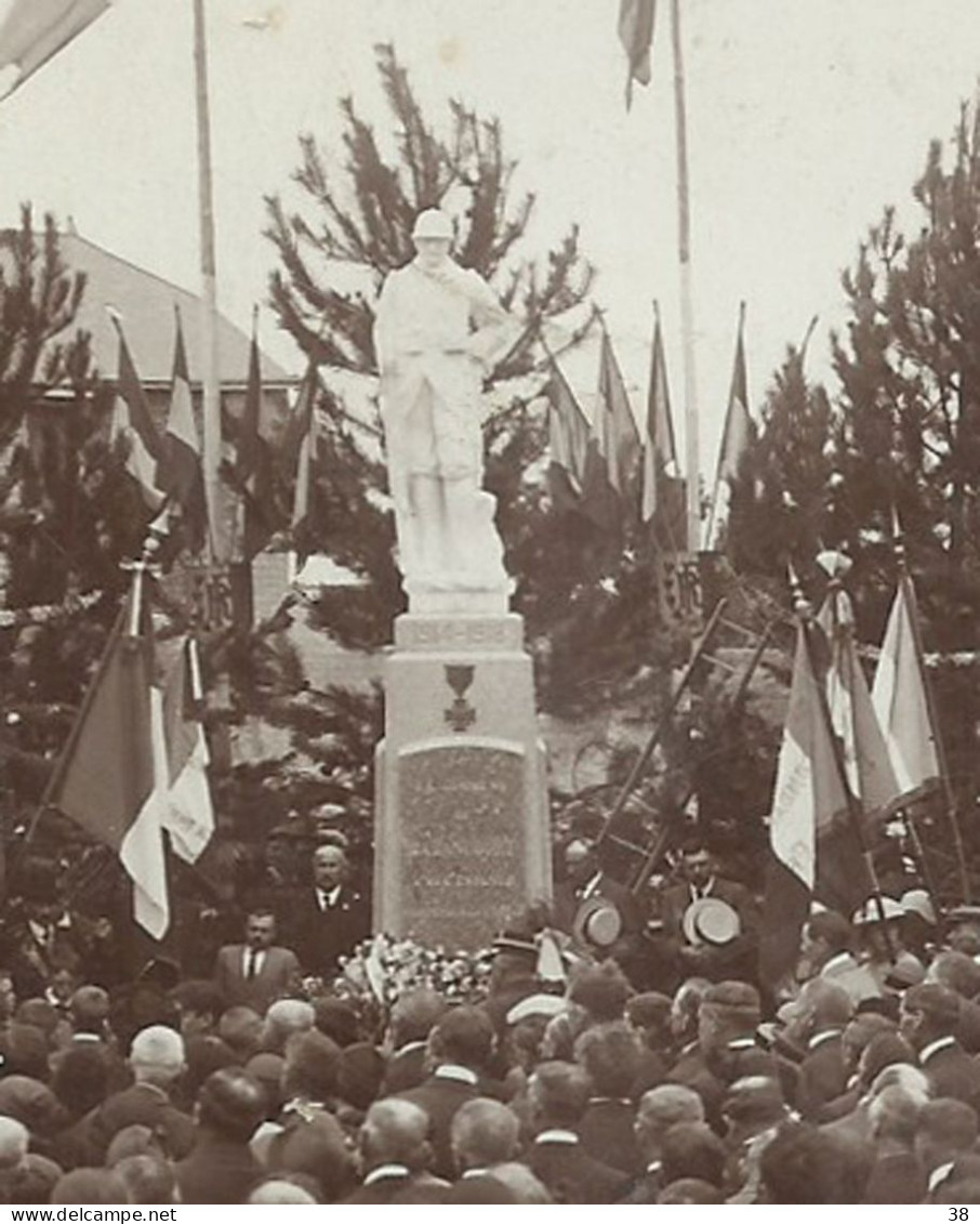 BAZANCOURT Carte Photo Inauguration Du Monument Aux Morts - Bazancourt