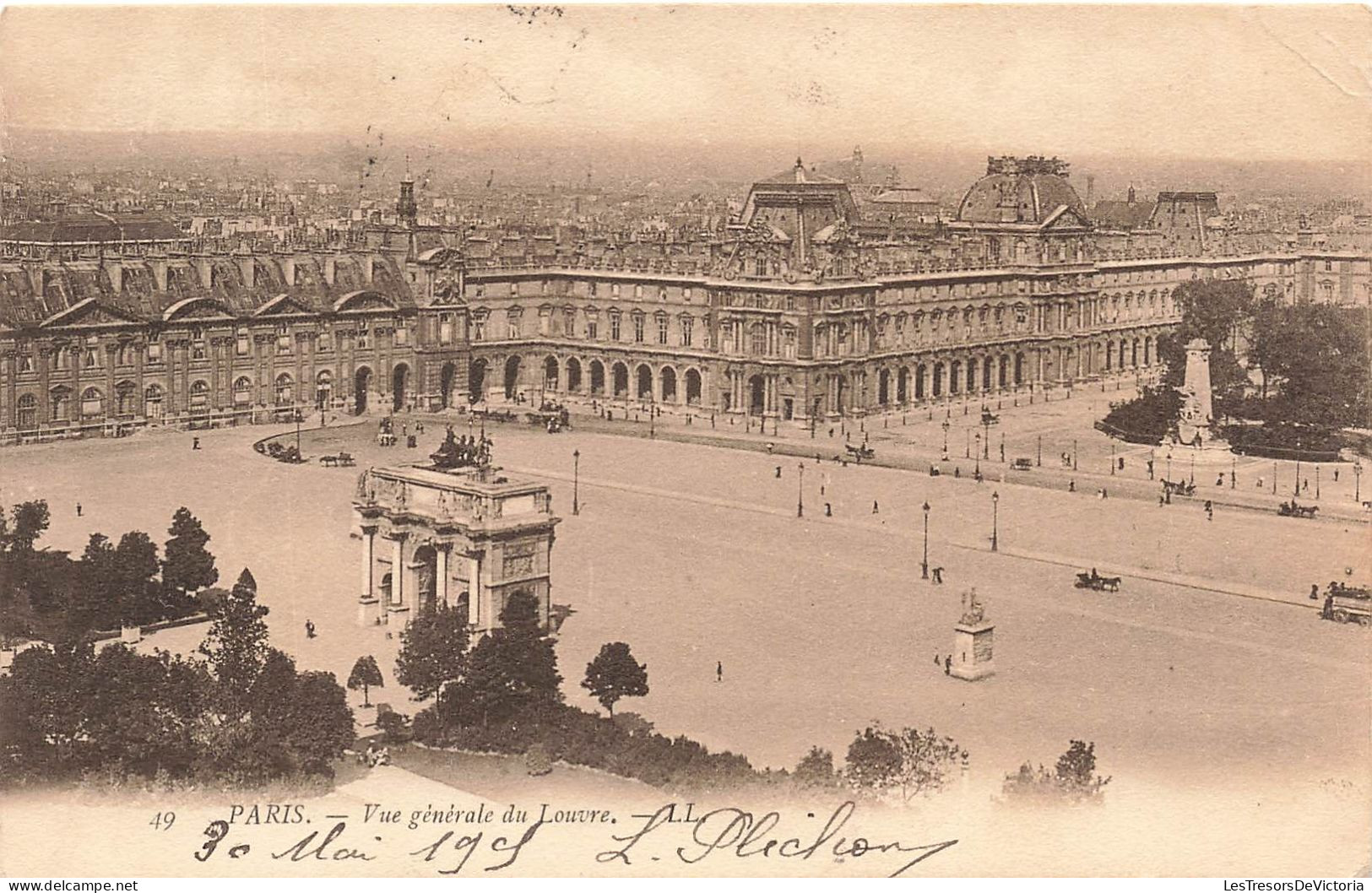 FRANCE - Paris - Vue Générale Du Louvre - Carte Postale Ancienne - Louvre