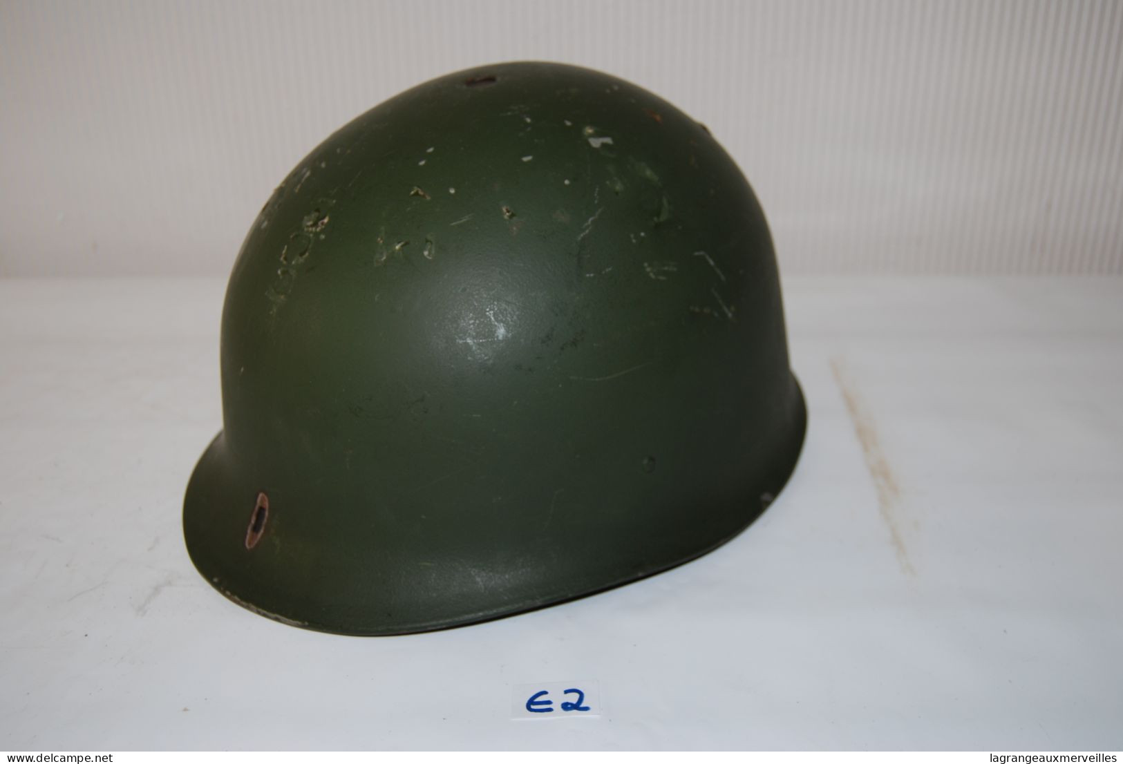 E2 Ancien Casque - Helmet 57*61   - Militaire - Armée - Casques & Coiffures