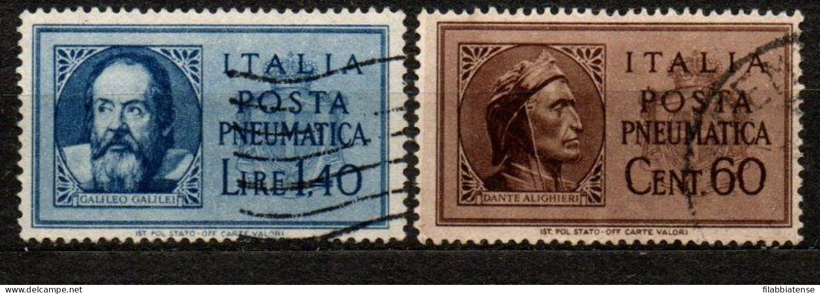 1945 - Italia - Luogotenenza PN 16/17 Posta Pneumatica Senza Fasci    -------- - Afgestempeld