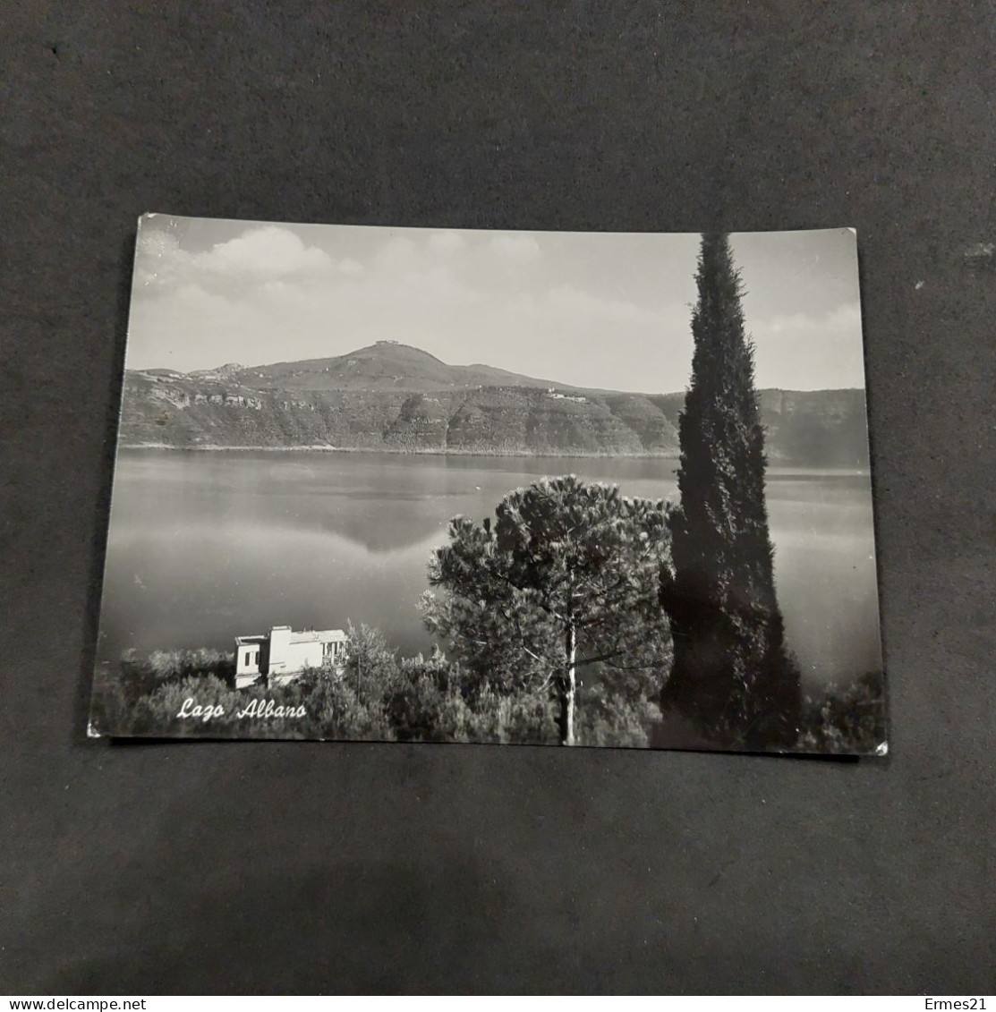 Cartolina 1955. Albano Laziale. Lago Albano. Viaggiata. Condizioni Eccellenti. - Mehransichten, Panoramakarten