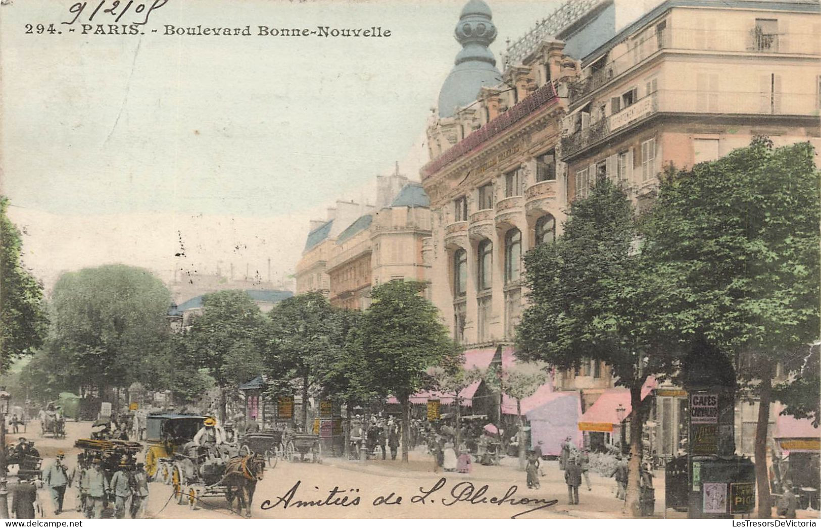 FRANCE - Paris - Boulevard Bonne-Nouvelle - Carte Postale Ancienne - Autres & Non Classés