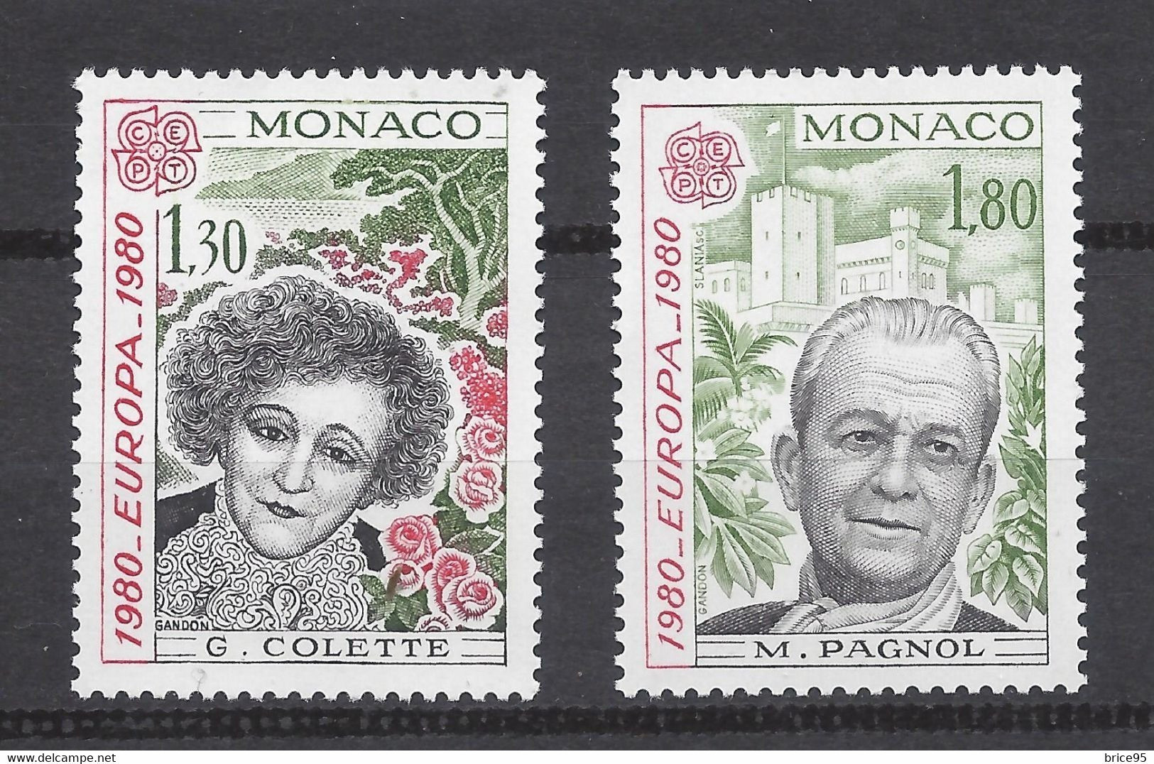 Monaco - YT N° 1224 Et 1225 ** - Neuf Sans Charnière - 1980 - Unused Stamps