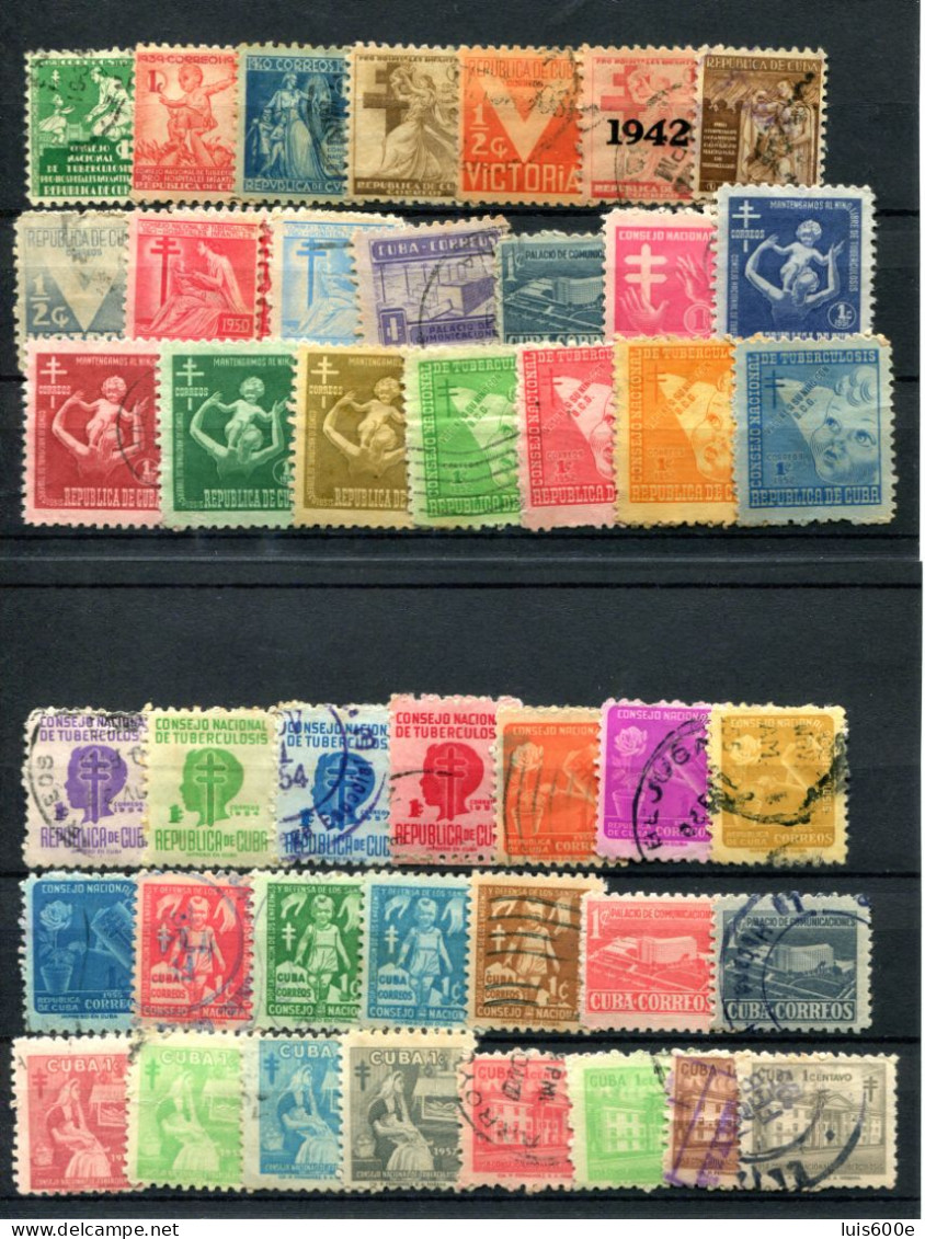 1938/58.CUBA.COLECCION COMPLETA SELLOS SEMIPOSTALES.NUEVOS Y USADOS - Autres & Non Classés