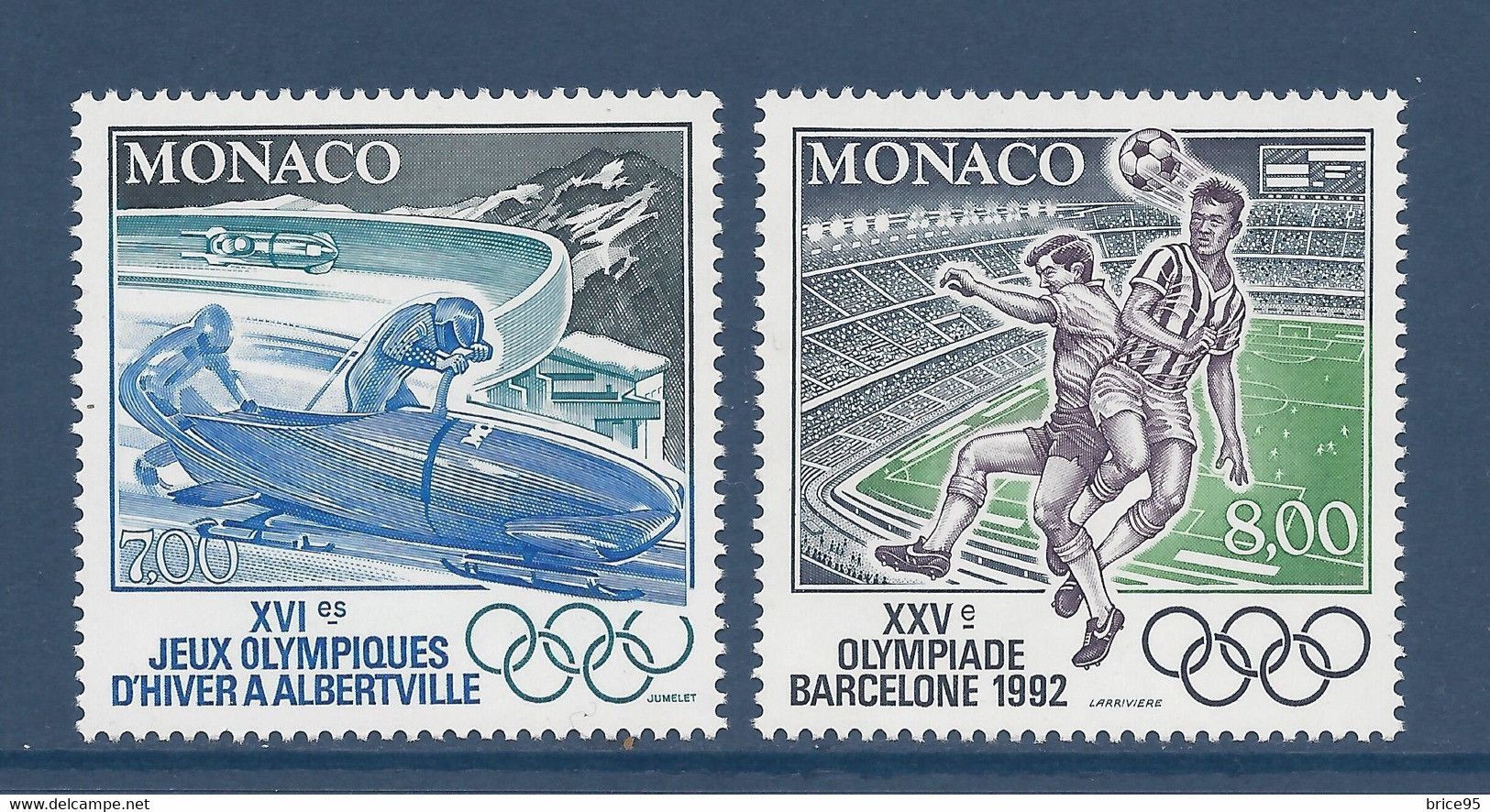 Monaco - YT N° 1811 Et 1812 ** - Neuf Sans Charnière - 1992 - Ungebraucht