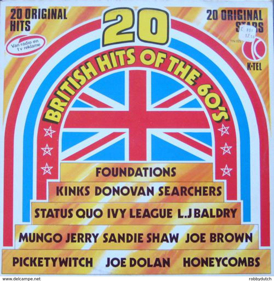 * LP *  20 BRITISH HITS OF THE 60' S - KINKS, DONOVAN, STATUS QUO, SEARCHERS, SANDY SHAW A.o. (Holland EX!!!) - Hit-Compilations