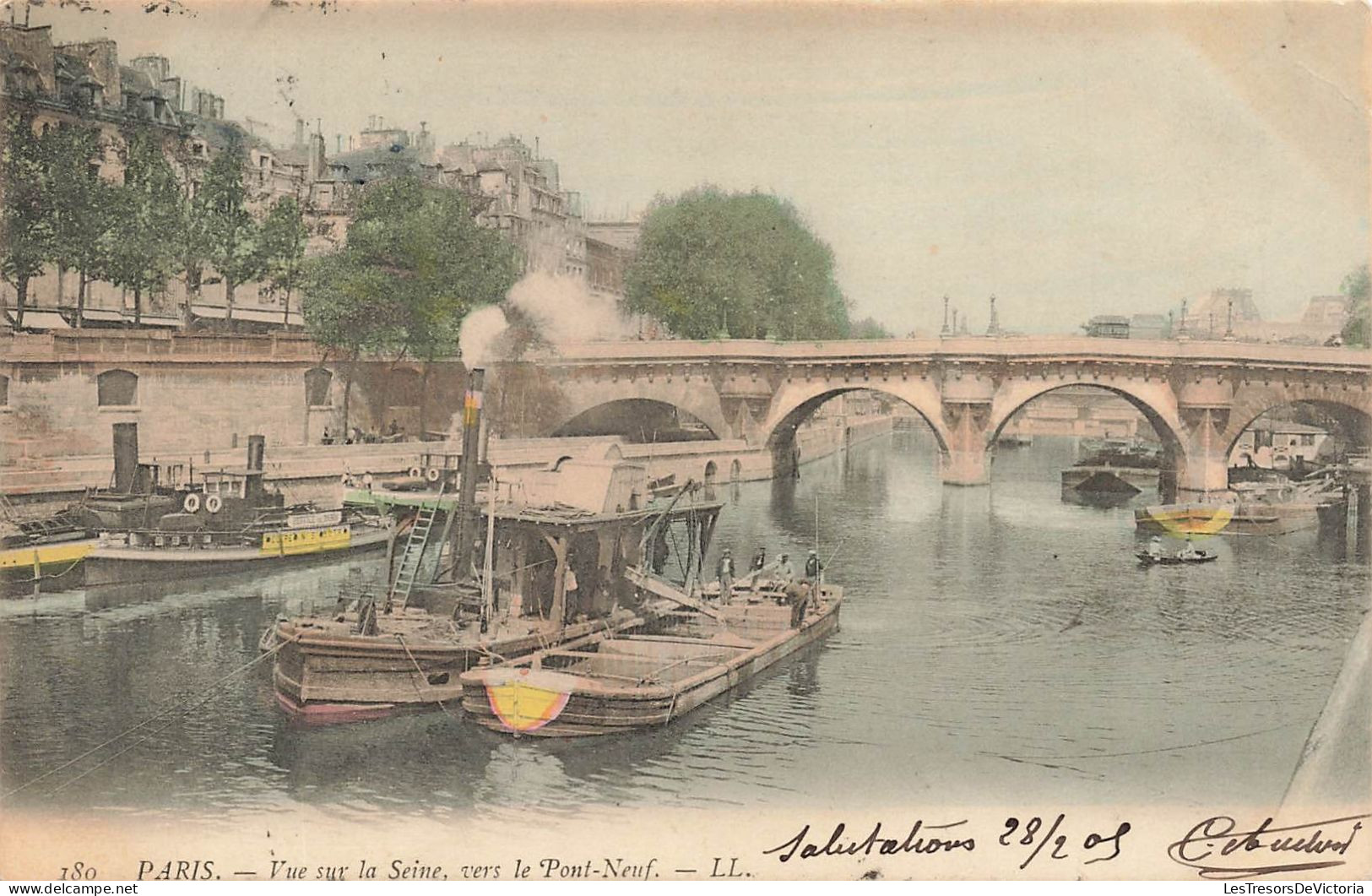 FRANCE - Paris - Vue Sur La Seine - Vers Le Pont-Neuf - Carte Postale Ancienne - Autres & Non Classés