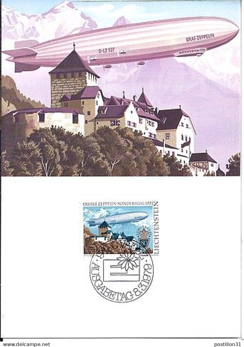 LICHTENSTEIN N° 665 S/CP MAXIMUM DE VADUZ/8.3.79 - ...-1912 Préphilatélie