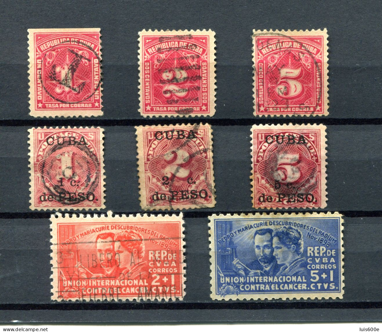 1914/38.CUBA.TASA Y SEMIPOSTALES.USADOS - Gebruikt