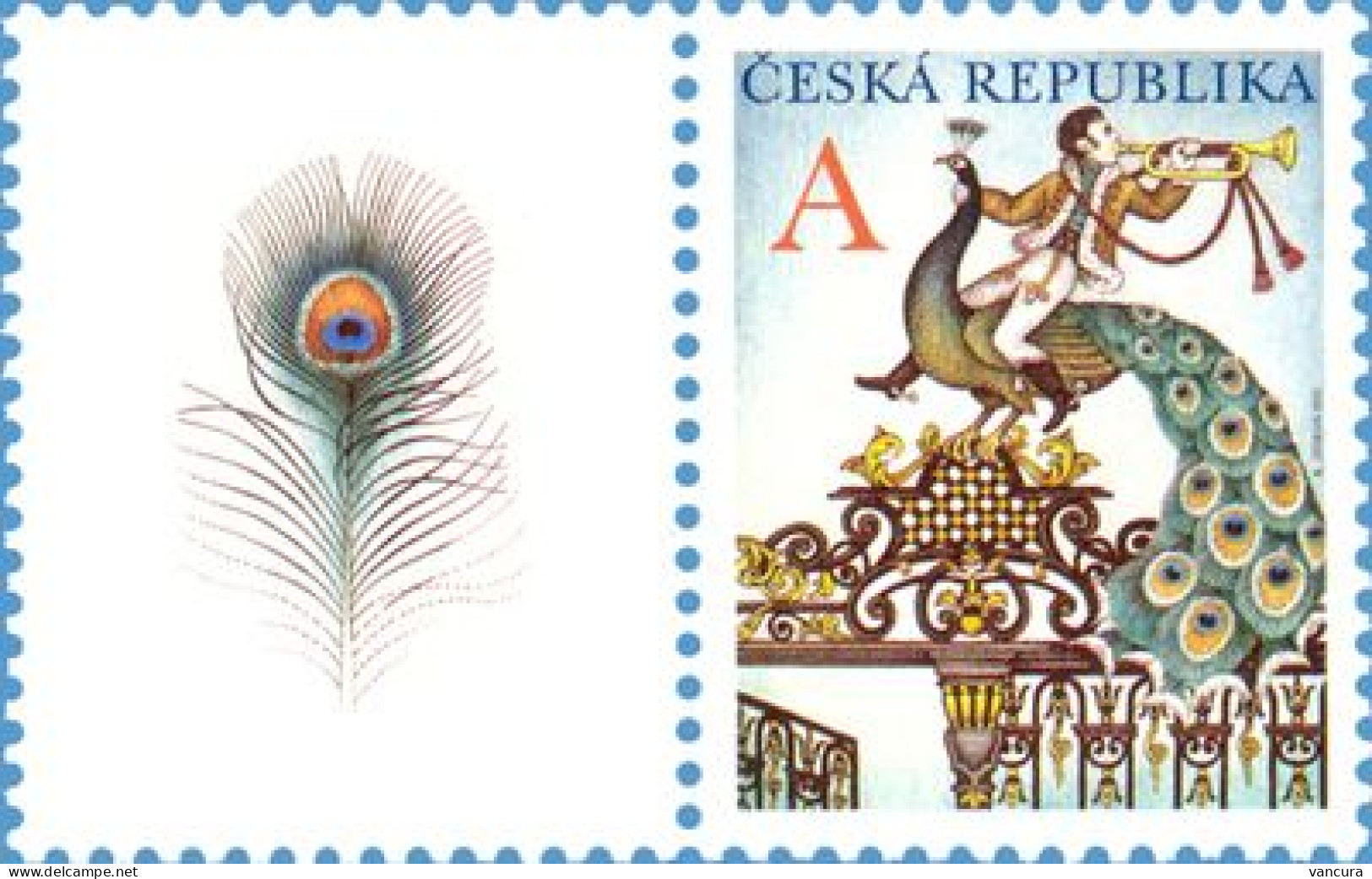 ** 702 Czech Republic Peacock 2011 Trumpet Peacock - Paons