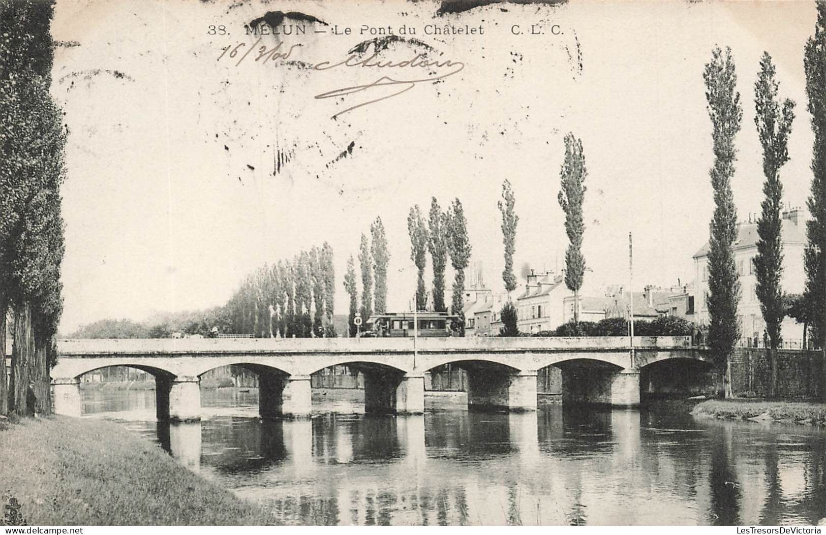 FRANCE - Melun - Le Pont Du Châtelet - Carte Postale Ancienne - Melun