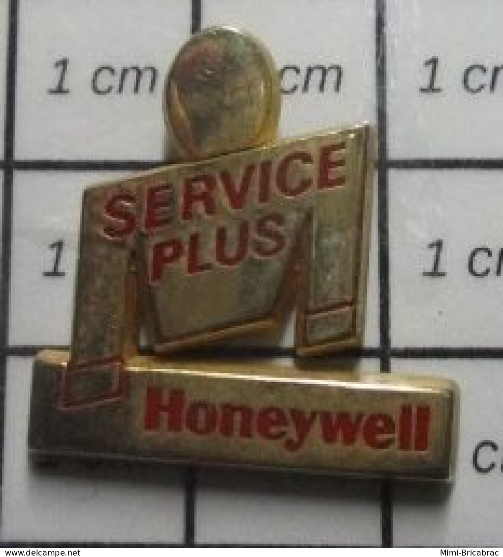 1419  Pin's Pins / Beau Et Rare : Thème INFORMATIQUE / HONEYWELL SERVICE PLUS - Informatica