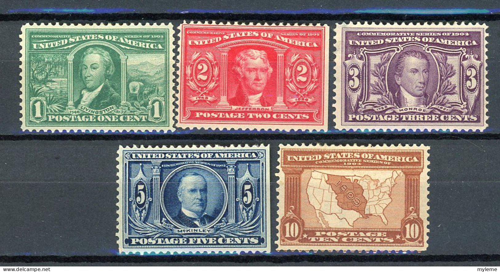 BA-19DC  Etats-Unis N° 159 à 163 *   A Saisir !!! - Unused Stamps