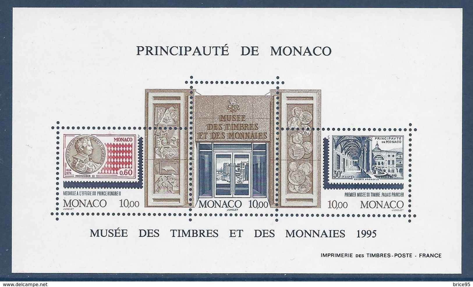 Monaco - Bloc YT N° 69 ** - Neuf Sans Charnière - 1995 - Blokken