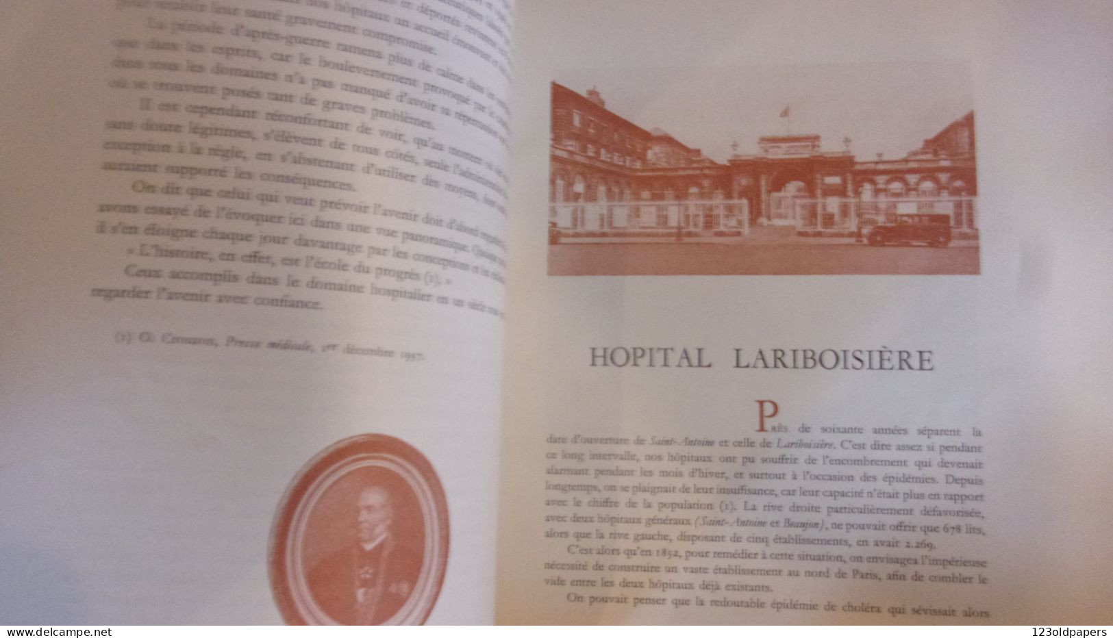 VALLERY RADOT UN SIECLE D HISTOIRE HOSPITALIERE NOS HOPITAUX PARISIENS 1948 EDIT PAUL DUPONT - Wissenschaft