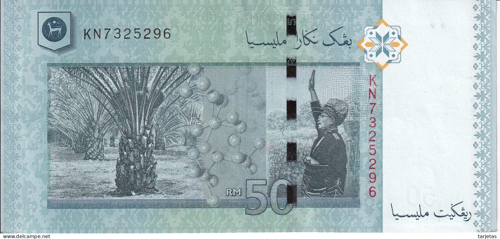 BILLETE DE MALASIA DE 50 RINNGIT DEL AÑO 2009 EN CALIDAD EBC (XF) (BANKNOTE) - Maleisië