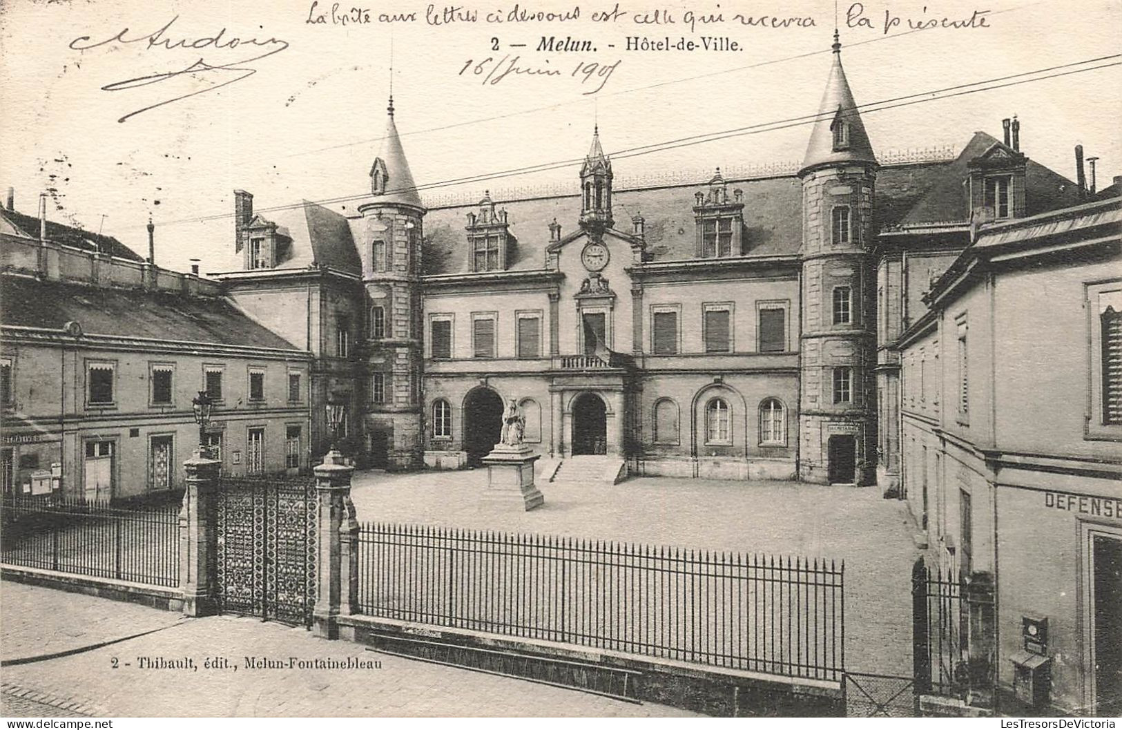 FRANCE - Melun - Hôtel De Ville - Carte Postale Ancienne - Melun