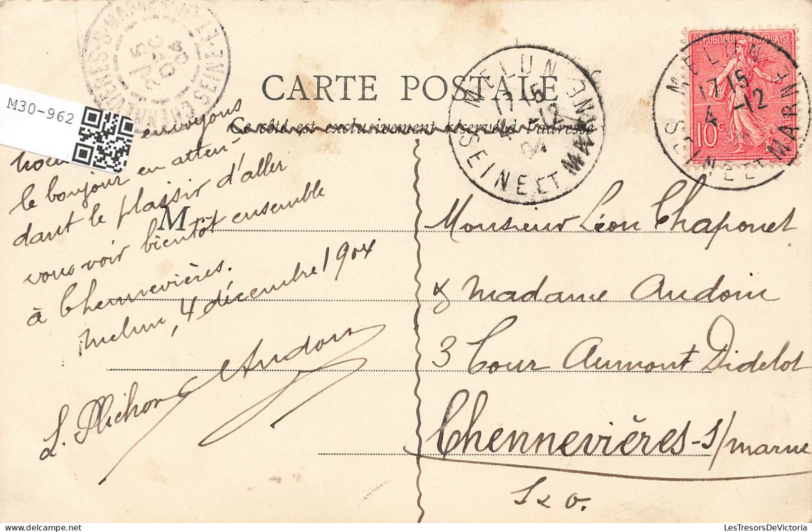 FRANCE - Melun - La Pointe De L'île - Carte Postale Ancienne - Melun