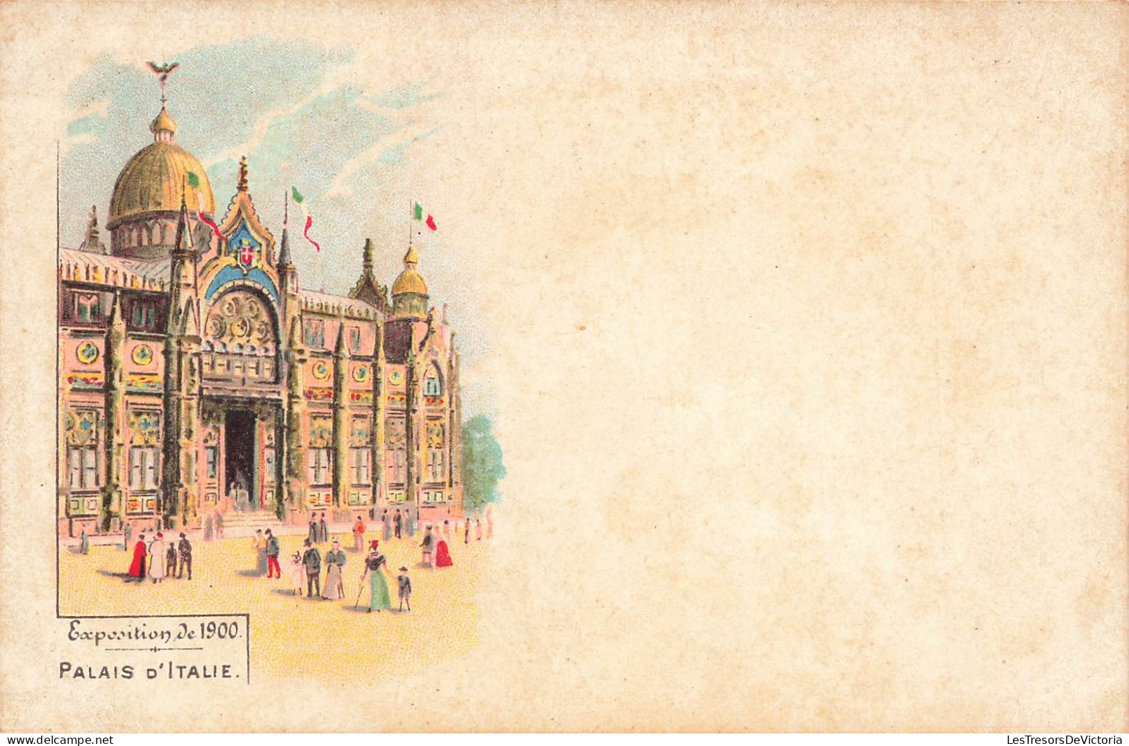 FRANCE - Exposition De 1900 - Palais D'Italie - Dos Non Divisé - Carte Postale Ancienne - Ausstellungen