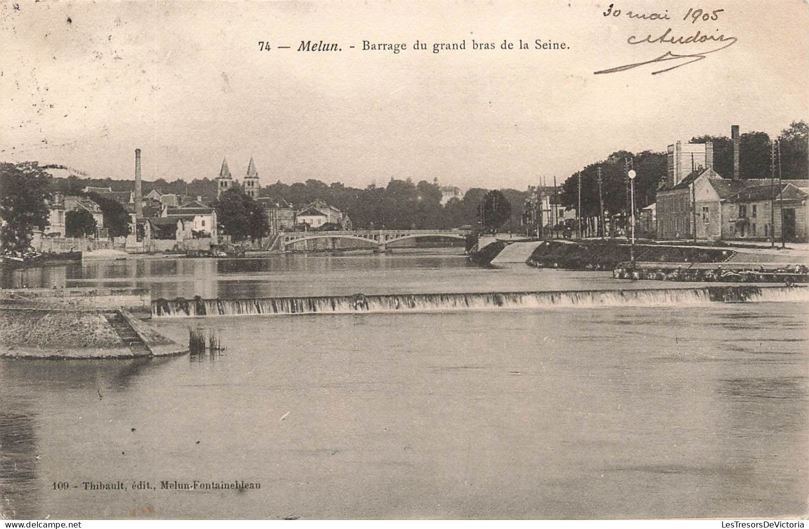 FRANCE - Melun - Barrage Du Grand Bras De La Seine - Carte Postale Ancienne - Melun