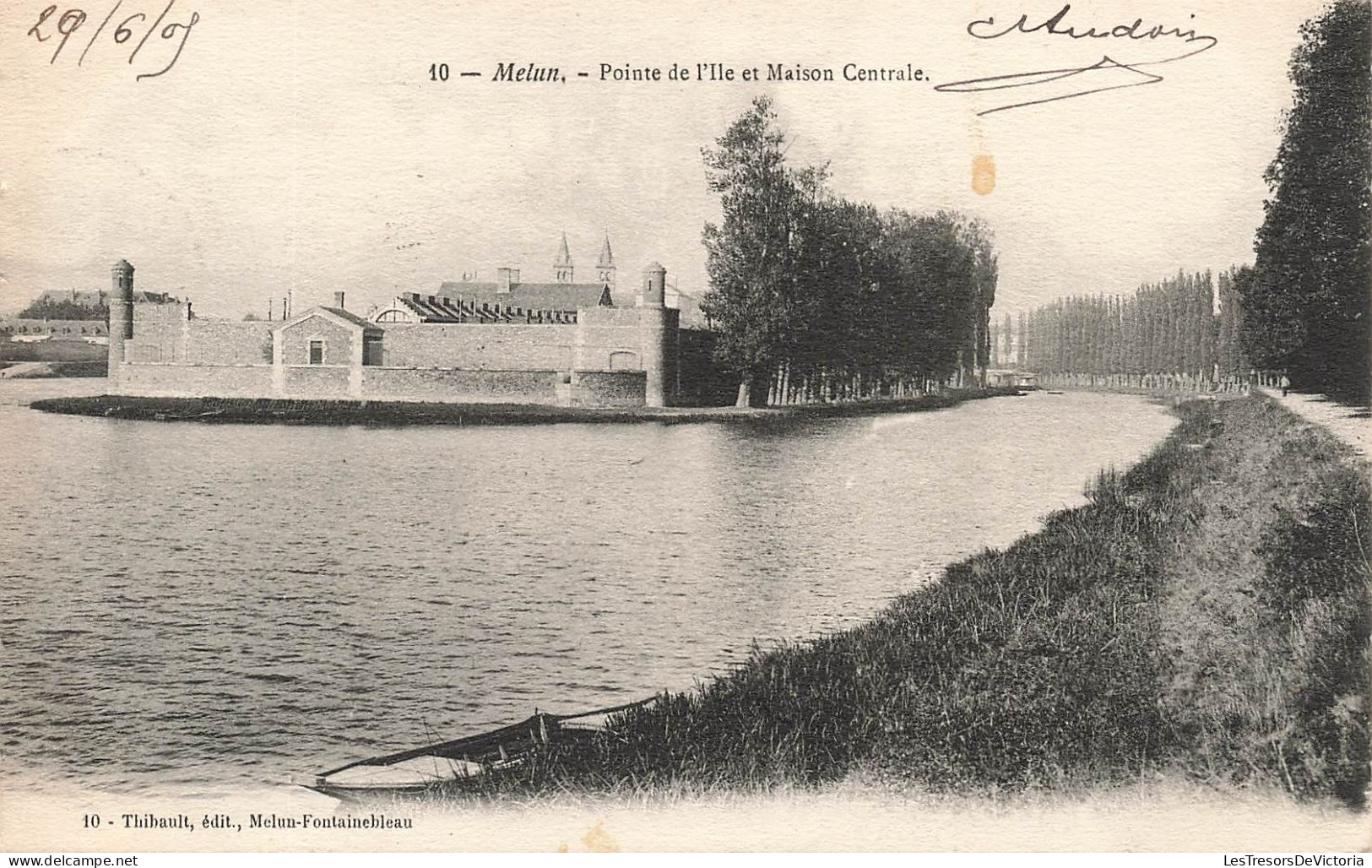 FRANCE - Melun - Pointe De L'Île Et Maison Centrale - Carte Postale Ancienne - Melun