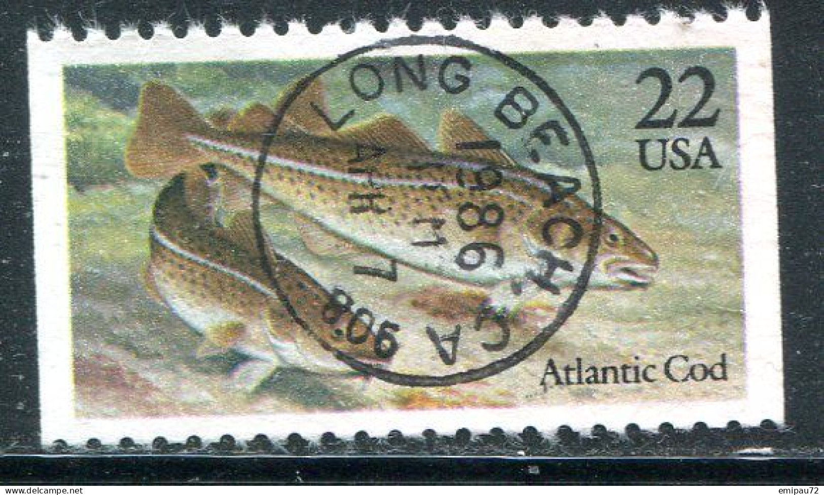 ETATS-UNIS- Y&T N°1623- Oblitéré (poisson) - Used Stamps