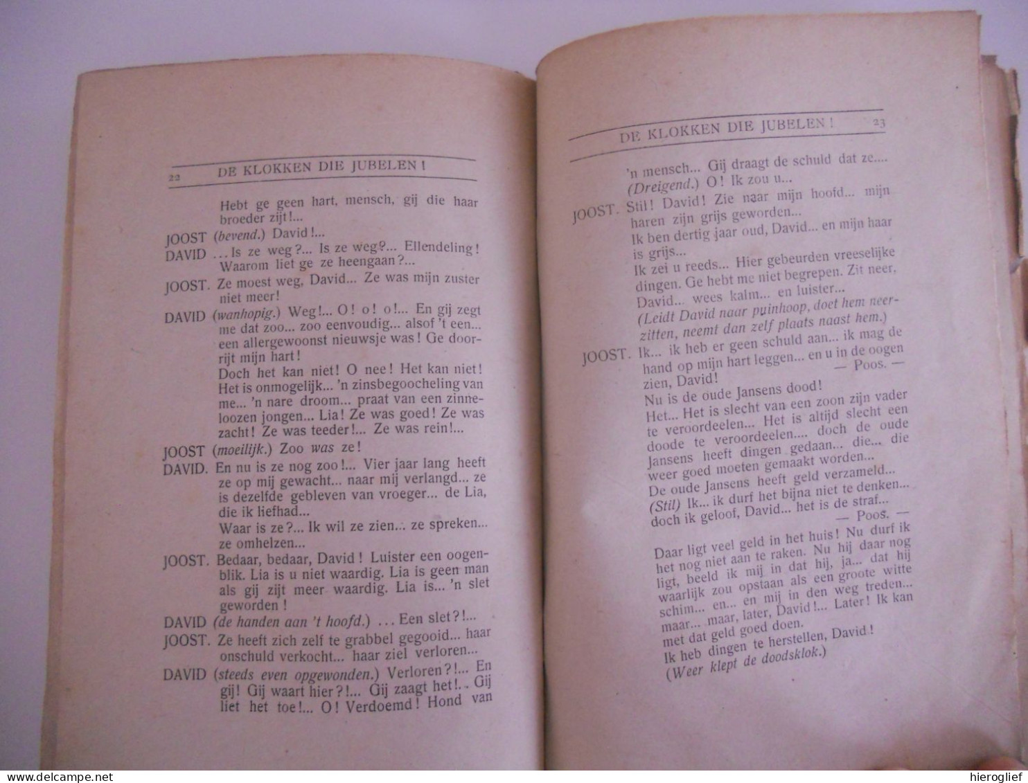 De Klokken Die Jubelen - Spel Van Den Oorlog In één Bedrijf Door Willem Putman ° Waregem + Brugge - Weltkrieg 1914-18