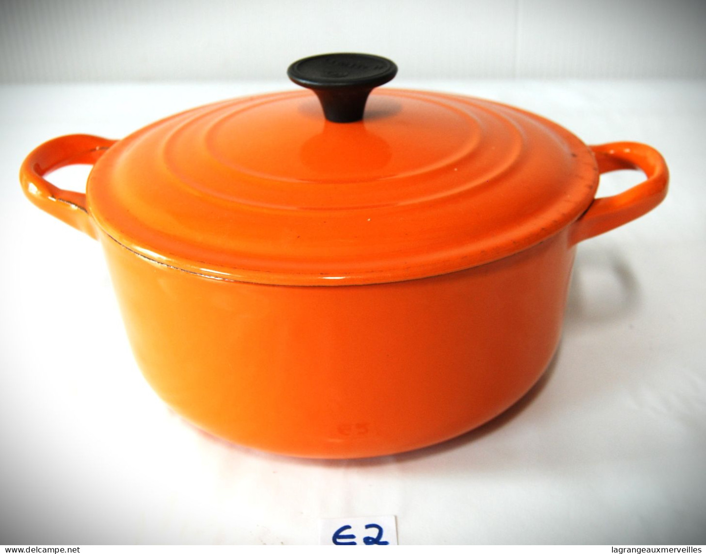 E2 Ancienne Casserole - Le Creuset - Ornage Vintage - Cocotte Marmitte - Kookpannen