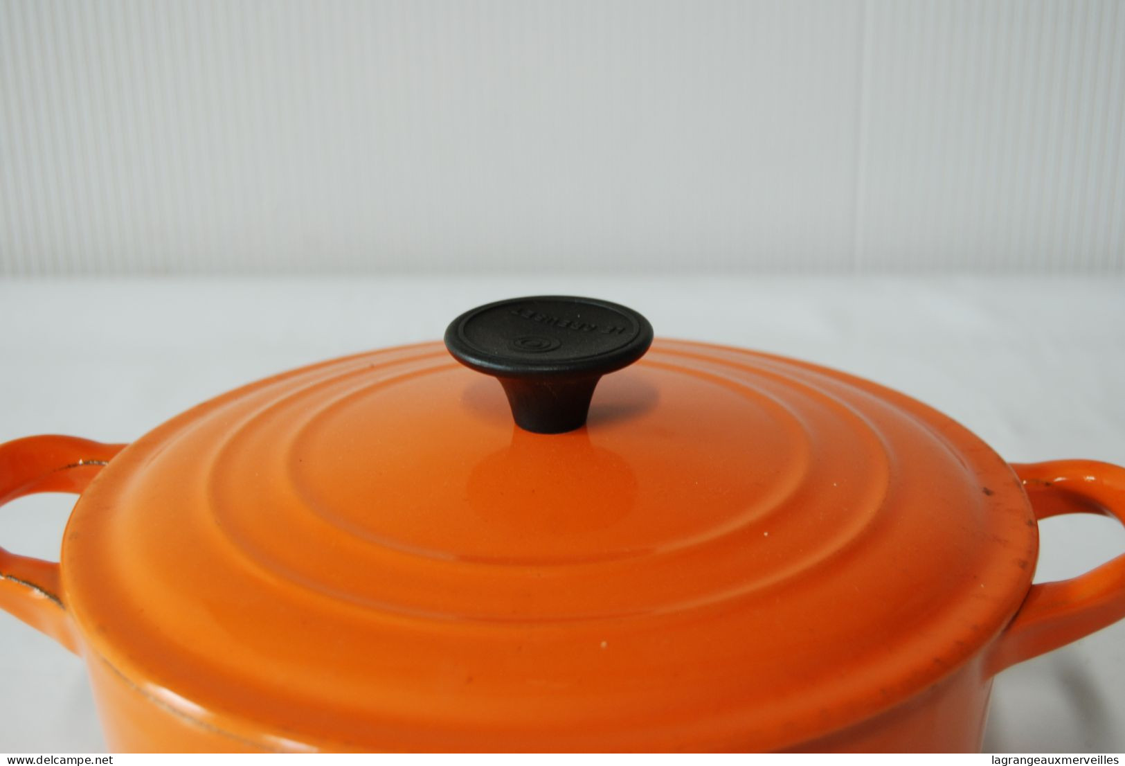 E2 Ancienne Casserole - Le Creuset - Ornage Vintage - Cocotte Marmitte - Kookpannen