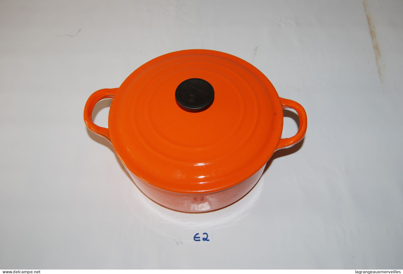 E2 Ancienne Casserole - Le Creuset - Ornage Vintage - Cocotte Marmitte - Töpfe