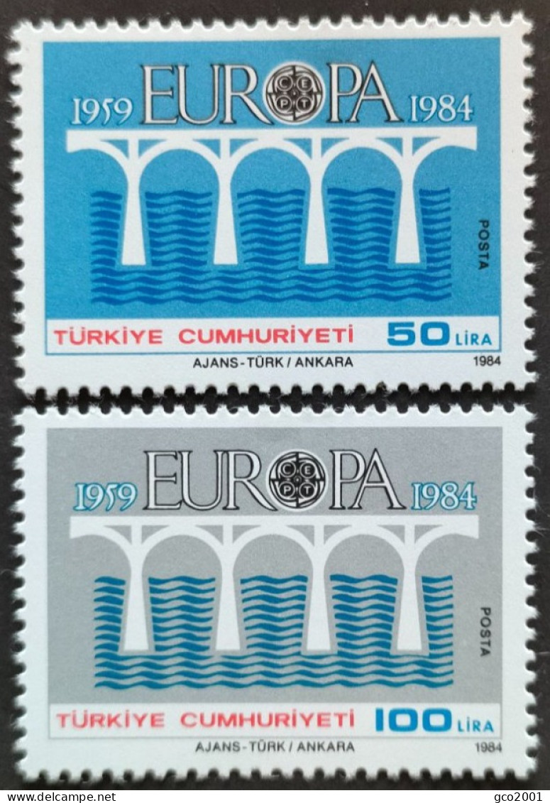 TURQUIE / YT 2425 - 2426 / EUROPA 1984 / NEUFS ** / MNH - Nuovi