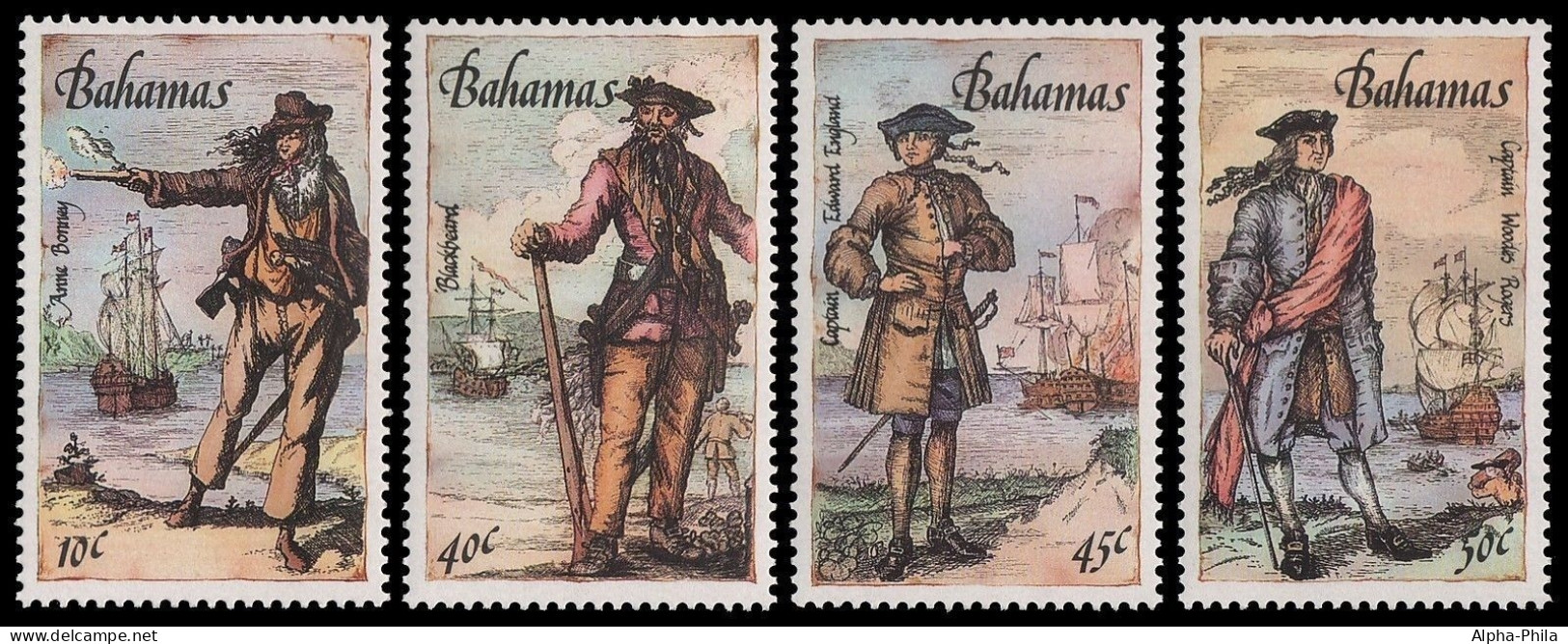 Bahamas 1987 - Mi-Nr. 644-647 ** - MNH - Schiffe / Ships - Bahamas (1973-...)