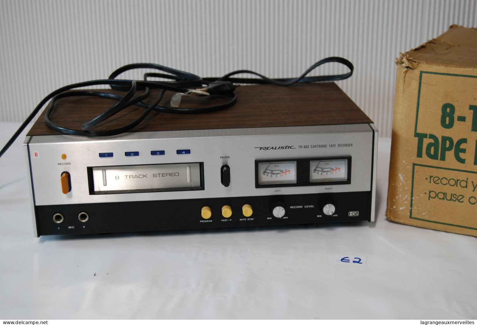 E2 Ancien Appareil Realistic Vintage TR 882 Cartridge Tape Recorder - Instrumentos De Música