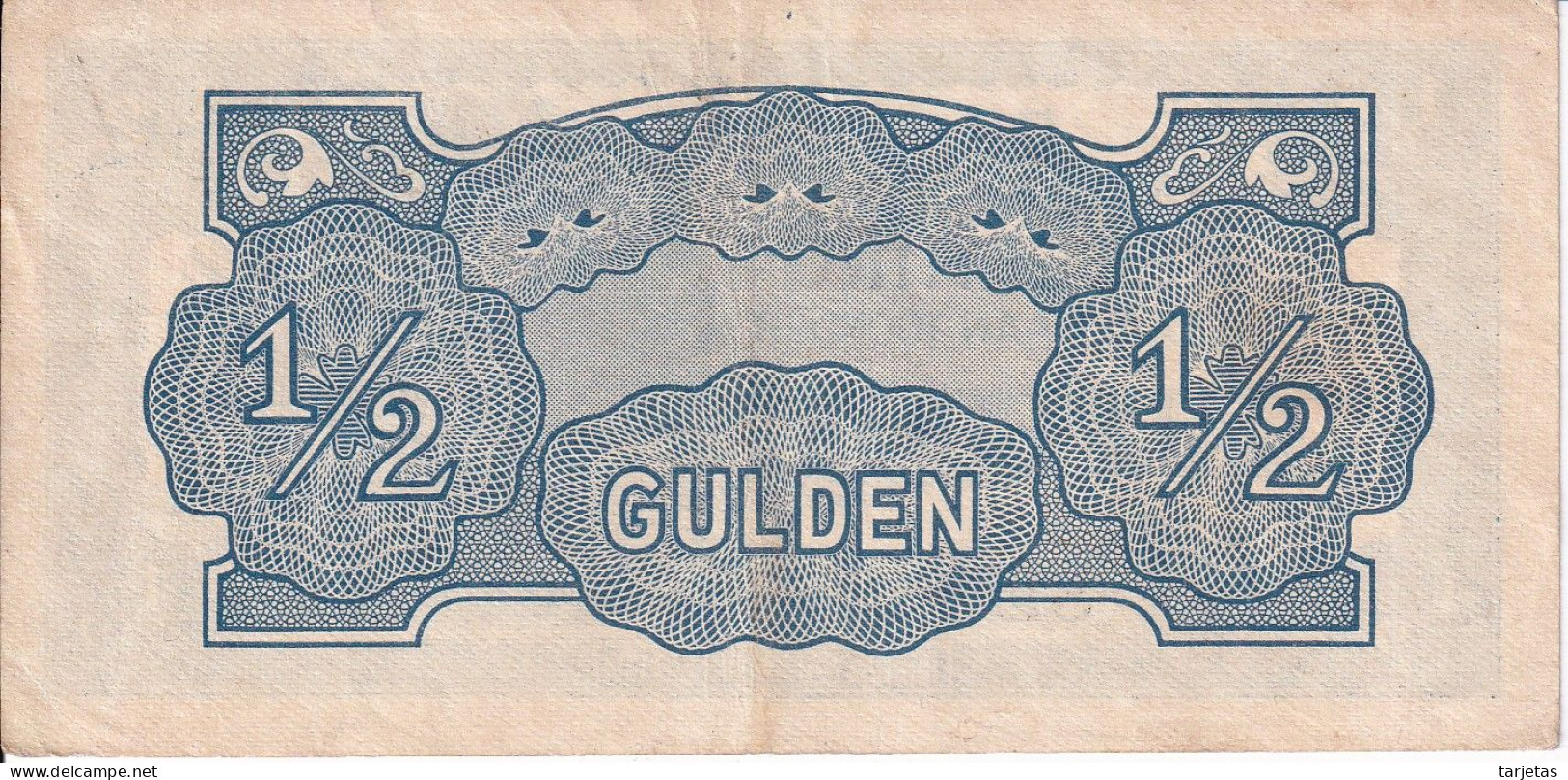 BILLETE DE JAPANSCHE REGEERING DE 1/2 GULDEN DEL AÑO 1942  (BANKNOTE) - Nederlands-Indië