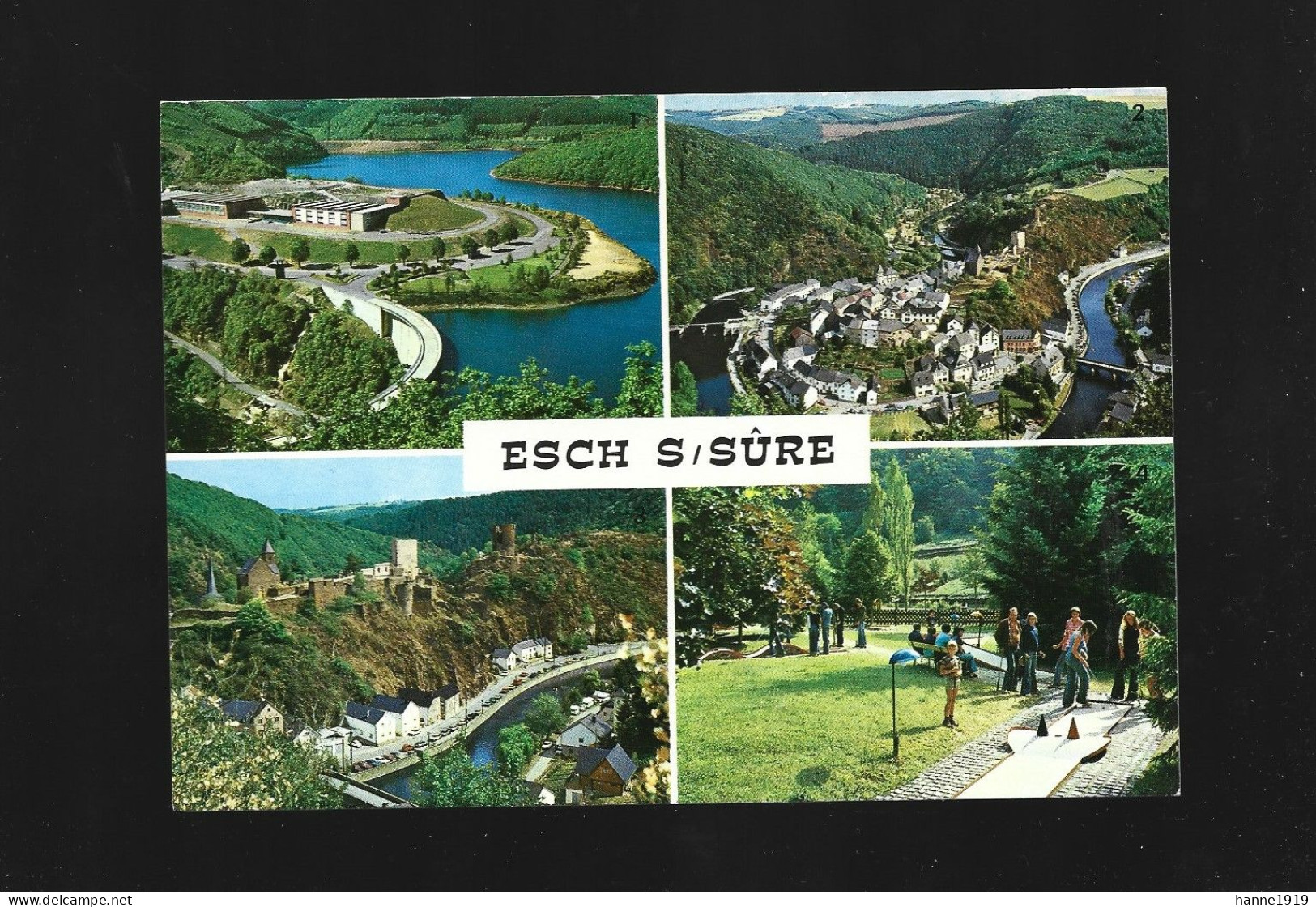 Esch Sur Sure Multi View Photo Carte Luxembourg Htje - Esch-Sauer