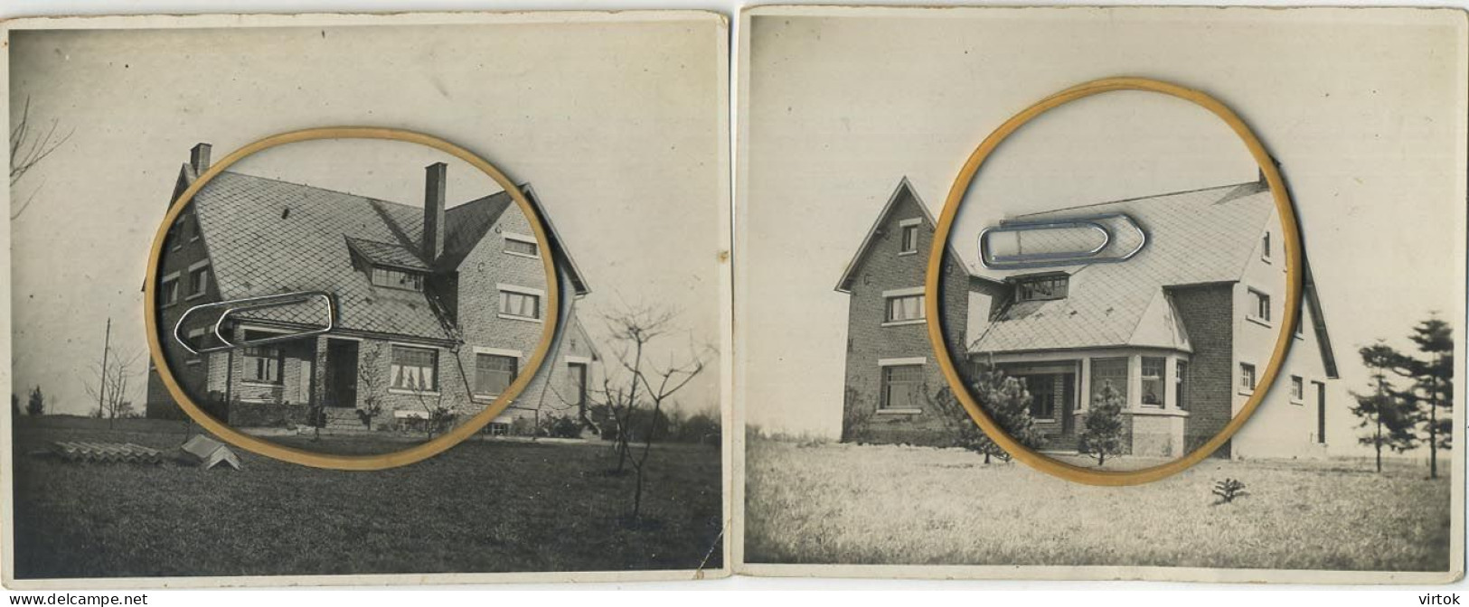 Wiekevorst - Wickevorst :  2 Oude Foto's 11 X 8.5 Cm --- Villa De Gooren - Hoogstraat - Heist-op-den-Berg