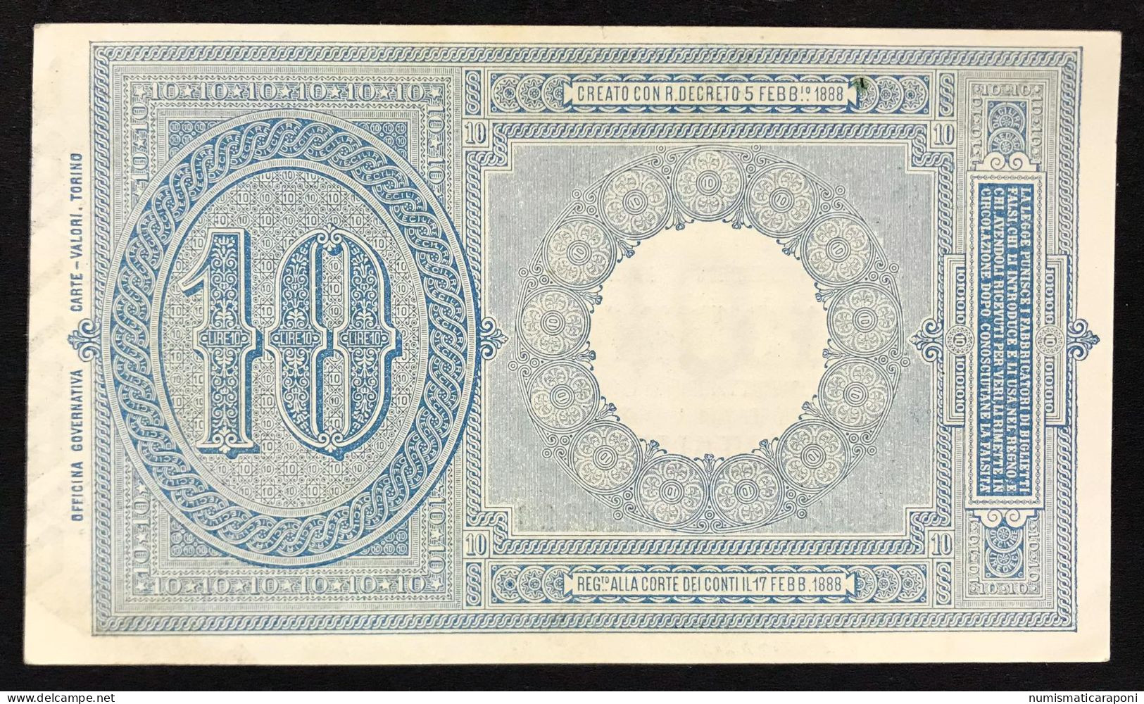 10 LIRE VITTORIO EM. III° 11 10 1915 RARA Q.fds Naturale Macchiolina LOTTO 4264 - Italië – 10 Lire