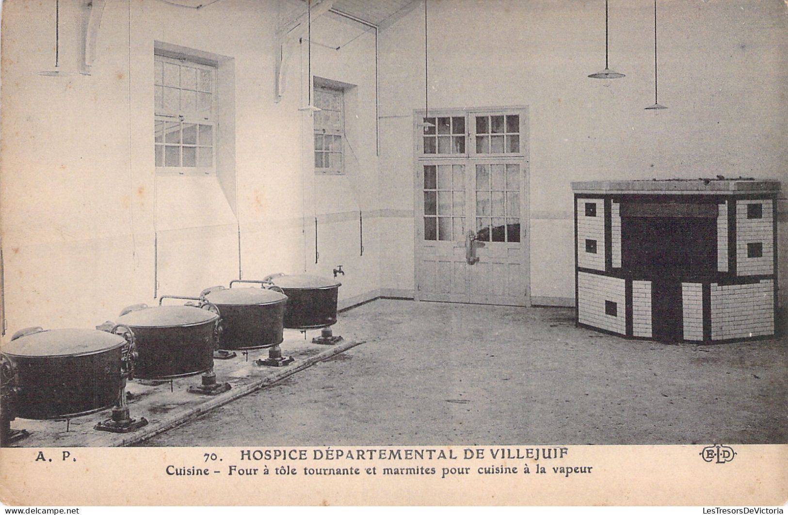 FRANCE - Hospice Departemental De Villejuif - Cuisine - Four A Tole Tournante Et Marmites - Carte Postale Ancienne - Villejuif