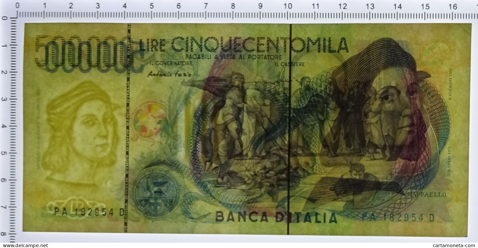 500000 LIRE BANCA D'ITALIA RAFFAELLO LETTERA A 13/05/1997 SPL/SPL+ - Other & Unclassified