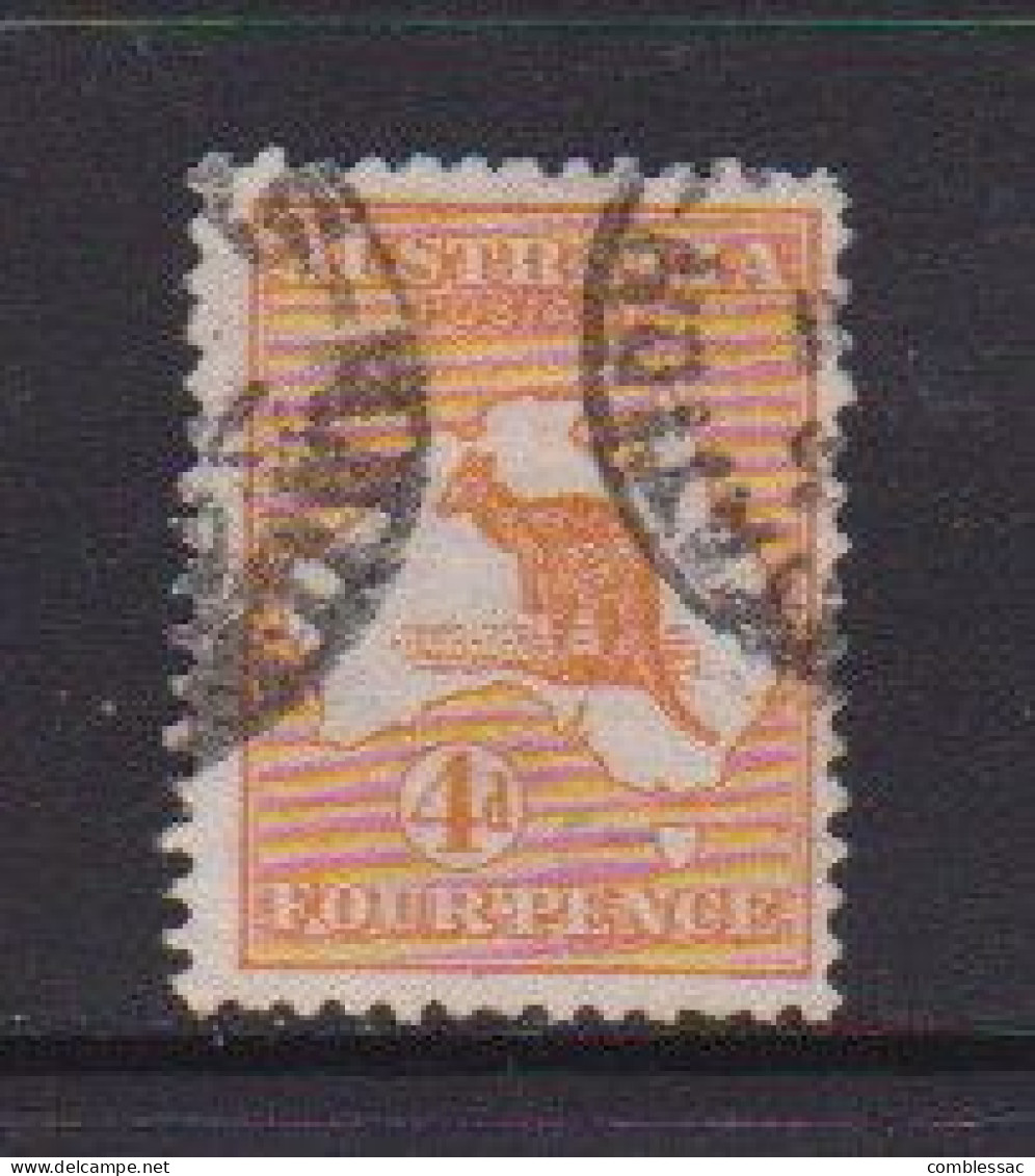 AUSTRALIA    1913    4d  Orange    Die II   Wmk  W2        USED - Gebraucht