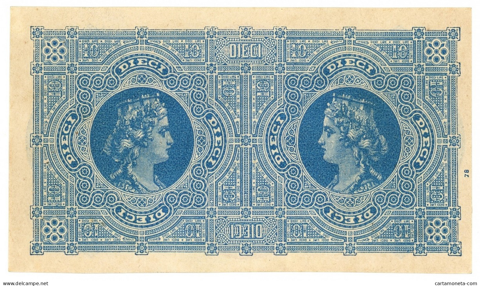 10 LIRE BIGLIETTO CONSORZIALE REGNO D'ITALIA 30/04/1874 QFDS - Biglietti Consorziale