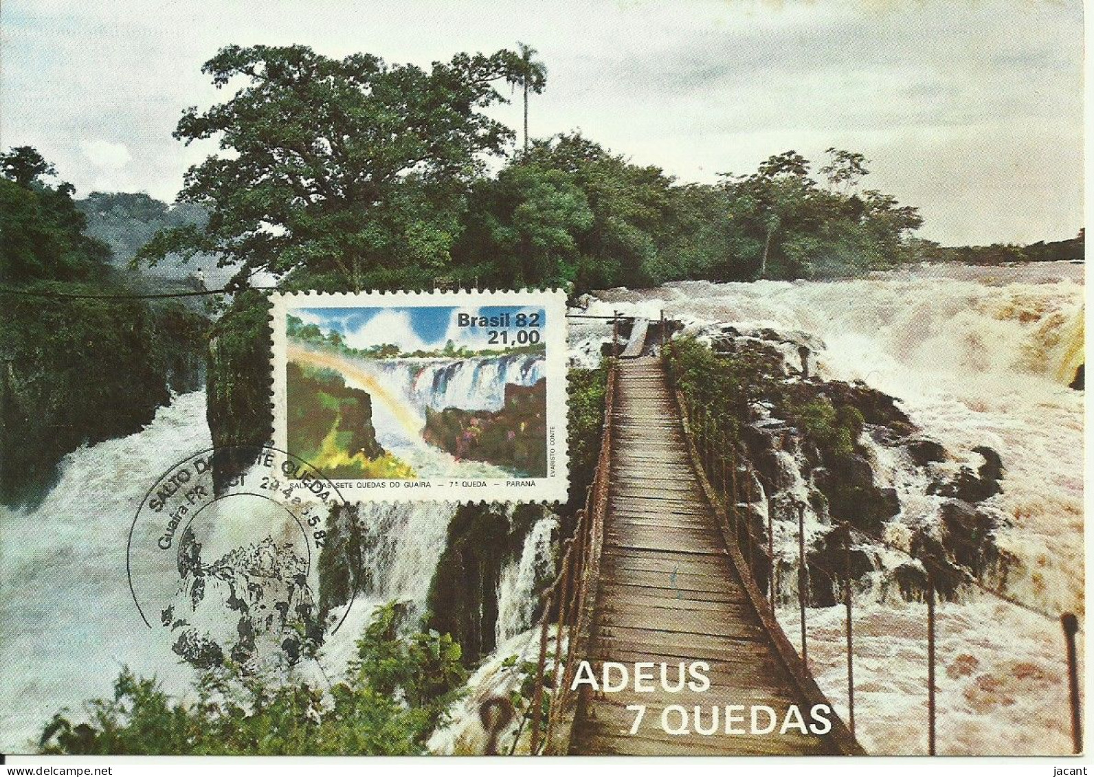 Carte Maximum - Brasil - Guaira - Salto Das Sete Quedas - 7ª Queda - Maximum Cards