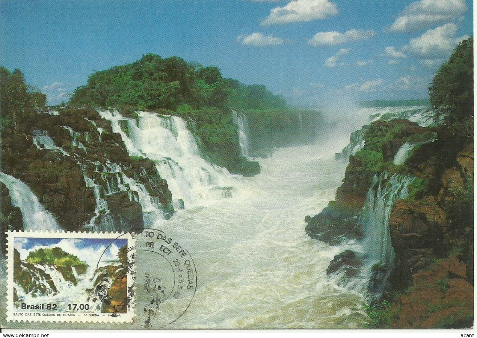 Carte Maximum - Brasil - Guaira - Salto Das Sete Quedas - 5ª Queda - Maximum Cards