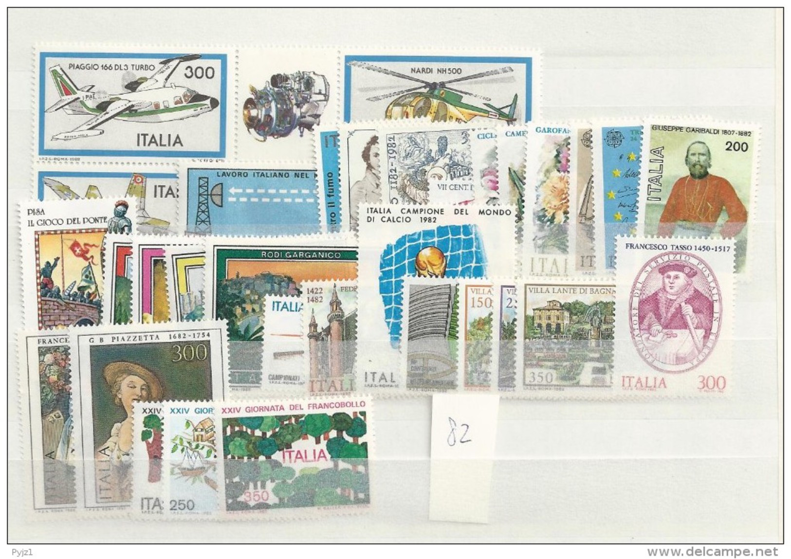 1982 MNH Italia,  Year Collection Complete Postfris** - Années Complètes