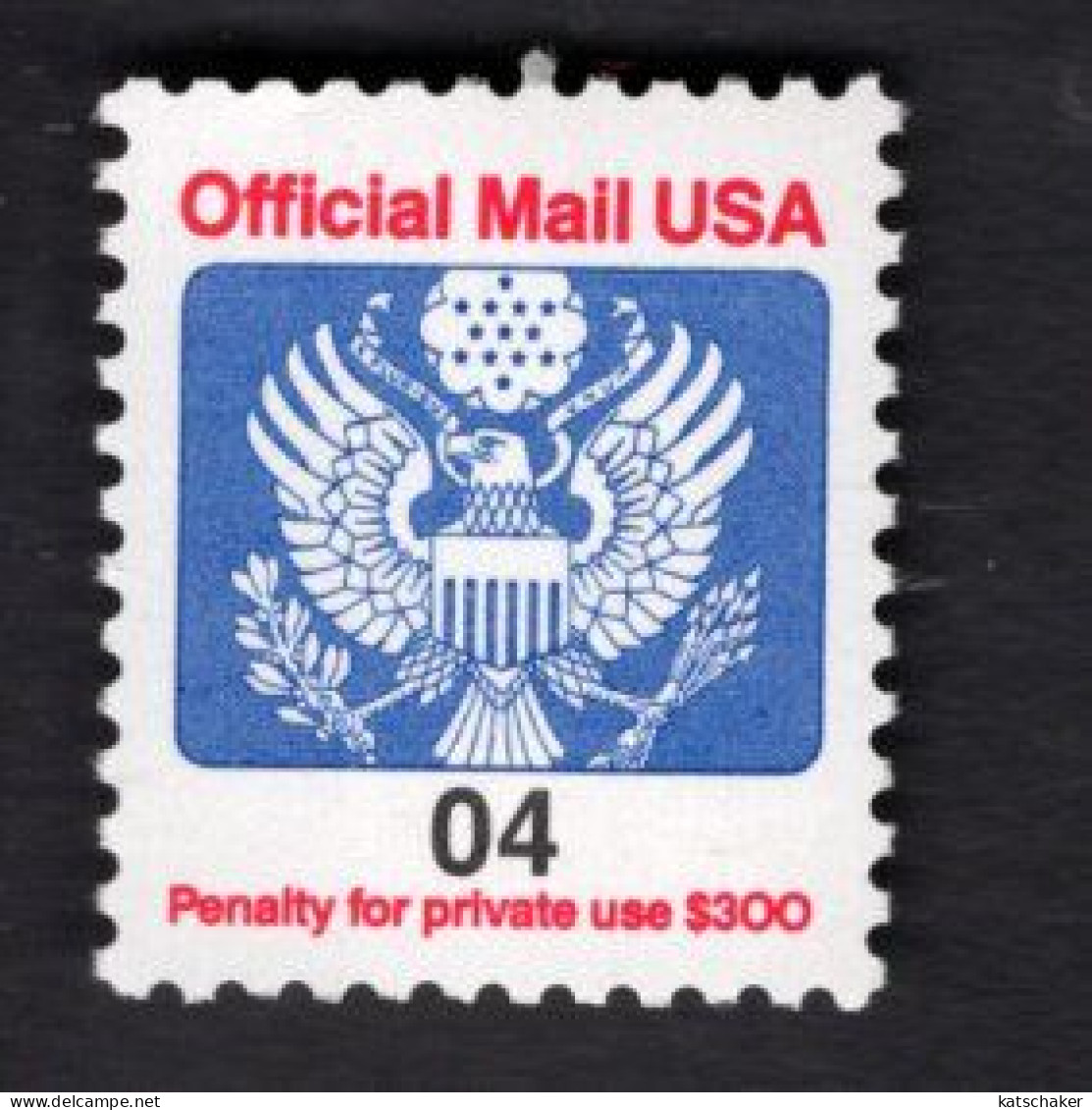 249114908 1991 SCOTT O146 (XX) POSTFRIS MINT NEVER HINGED - EAGLE AND SHIELD OFFICIAL MAIL - Servizio