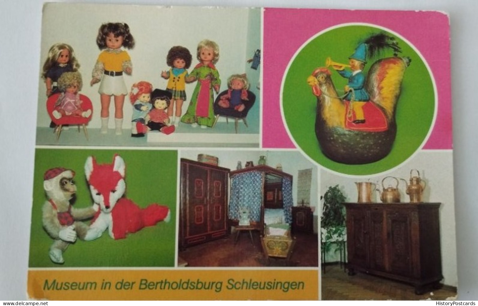 Schleusingen, Kr. Suhl, Museum Bertholdsburg, DDR-Puppen, Spielzeug, 1982 - Schleusingen