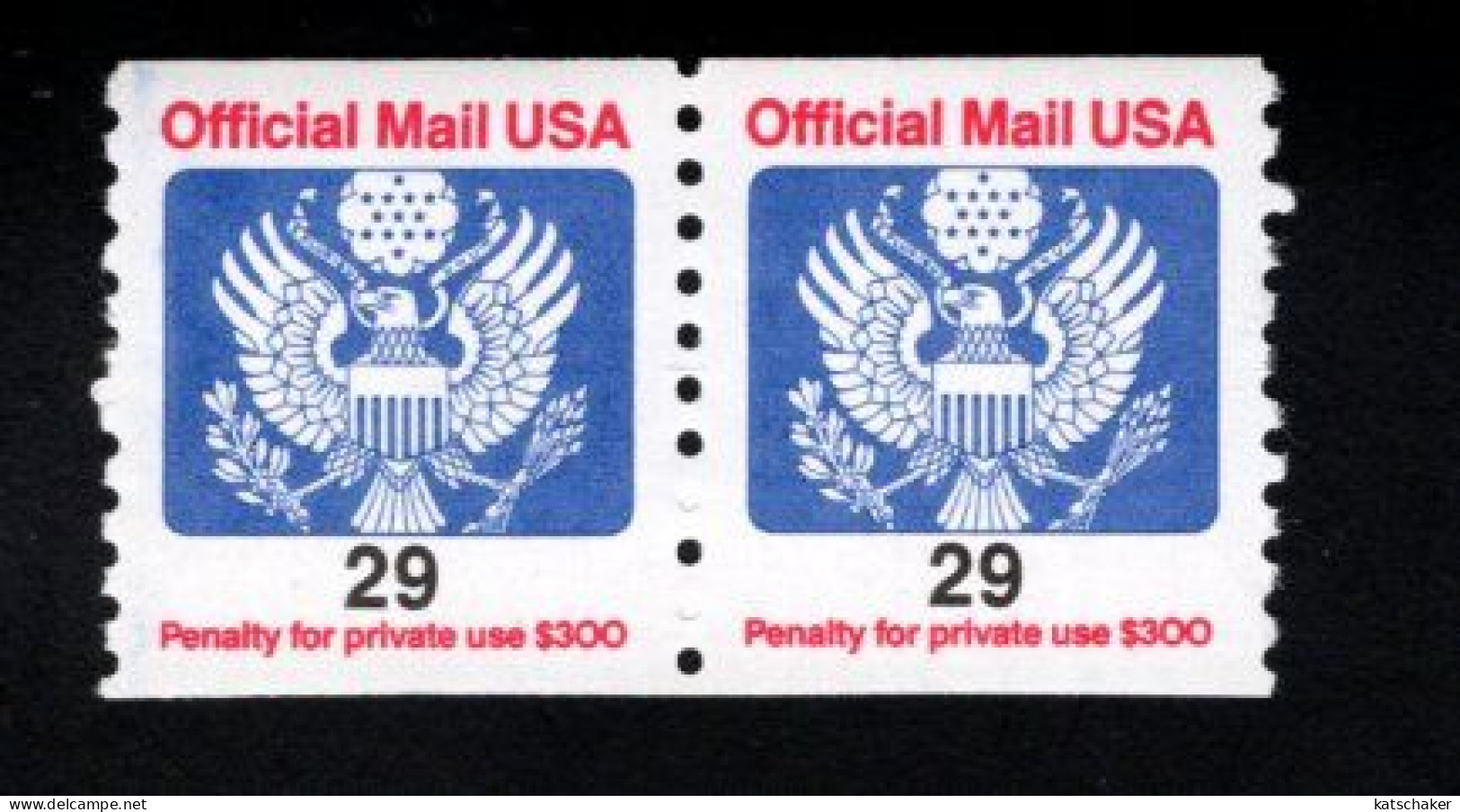 250734425 1991 SCOTT O145 (XX) USA POSTFRIS MINT NEVER HINGED - OFFICIAL MAIL - EAGLE AND SHIELD - Servizio