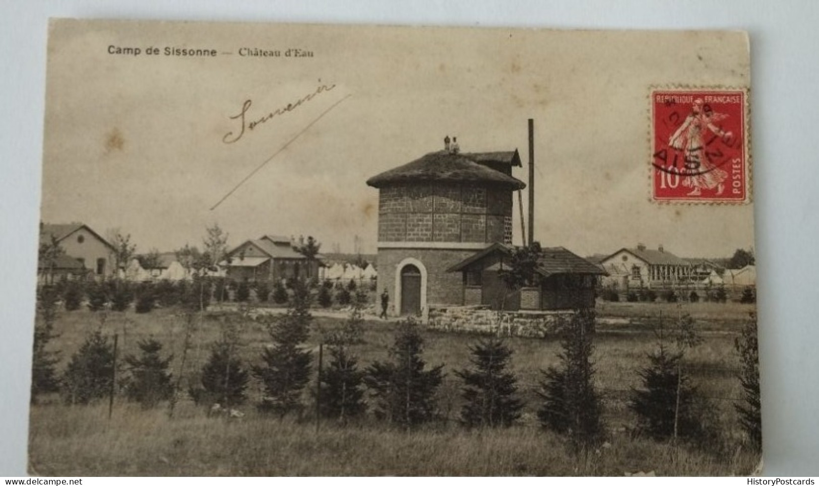 Camp De Sissone, Aisne, Château D' Eau, 1911 - Sissonne
