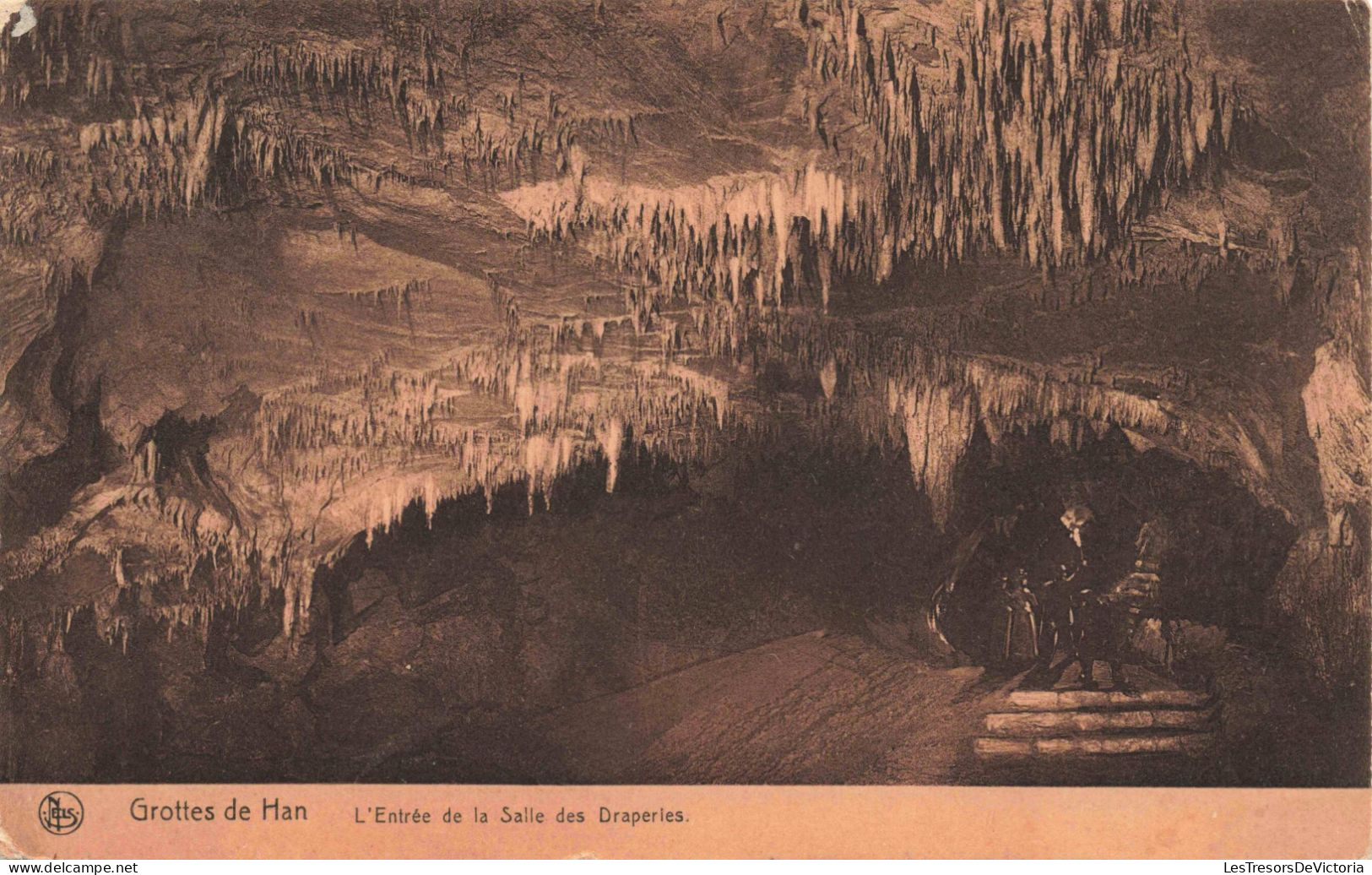 BELGIQUE - Rochefort - Grottes De Han - L'Entrée De La Salle Des Draperies - Carte Postale Ancienne - Rochefort