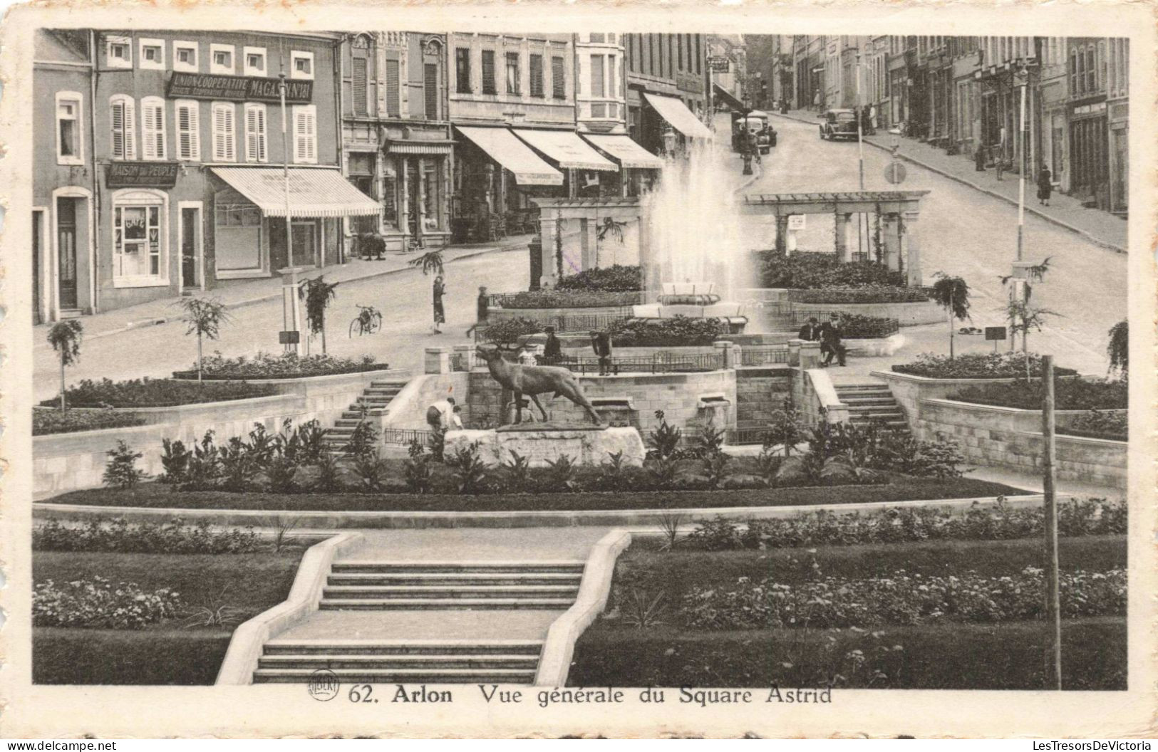 BELGIQUE - Arlon - Vue Générale Du Square Astrid - Carte Postale Ancienne - Arlon